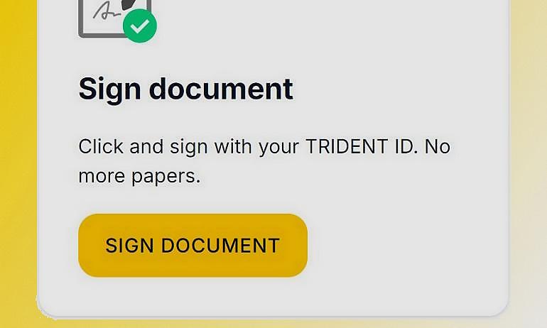 Signing with TRIDENT ID in Barbados